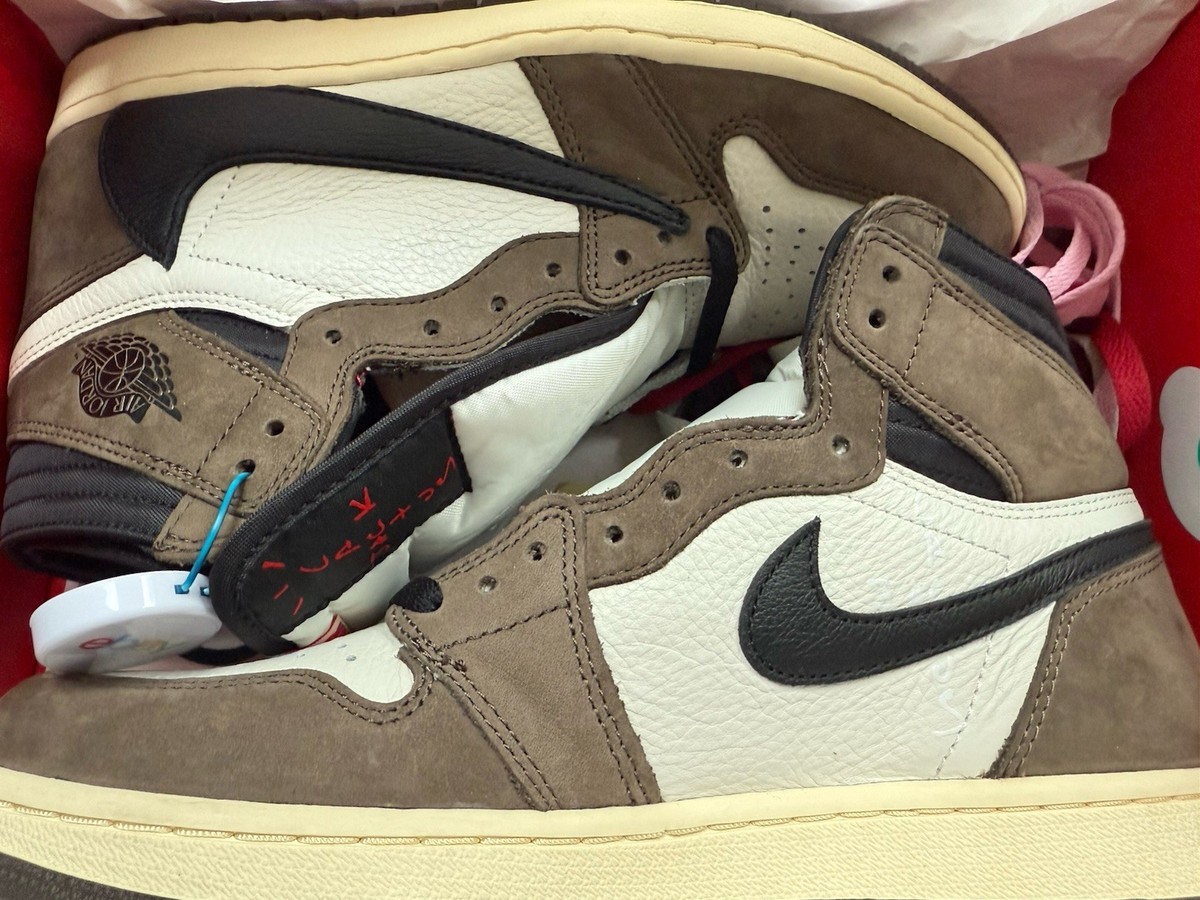 Size 9.5 - Jordan 1 Retro OG x Travis Scott High Mocha | eBay UK