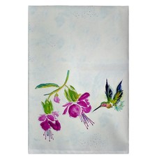 Betsy Drake Purple HBird Guest Towel