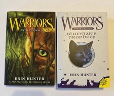 Warriors Super Edition: Bluestar's Prophecy & Into The Wild Erin Hunter 2 Books