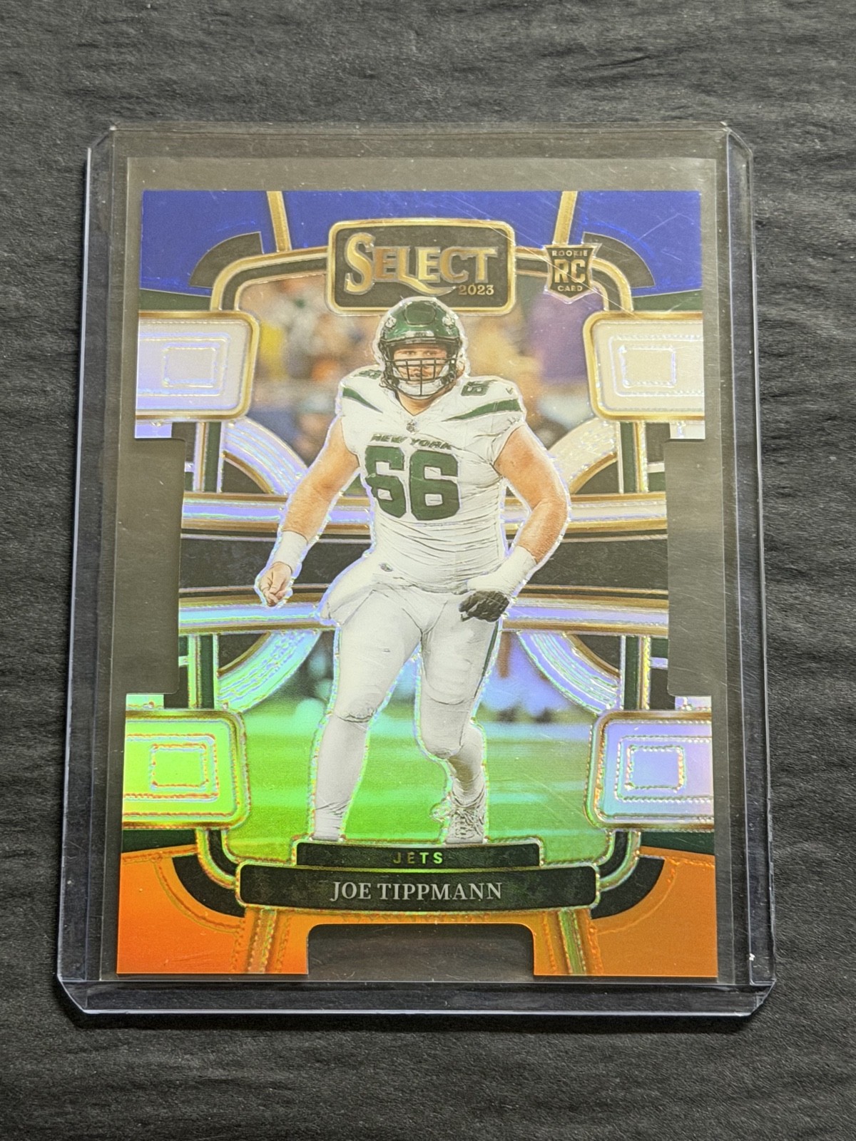 2023 Panini Select - Concourse Joe Tippmann #78 Blue & Orange Prizm Die-Cut /35