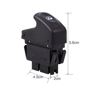 BOUTON DROIT DE LEVE VITRE ELECTRIQUE POUR RENAULT KANGOO MEGANE = 7700838100 - Photo 1/4