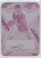 2022 Leaf Exotic Printing Plate Magenta Parrot 1/1 Mario Williams #BA-MW2 4z8