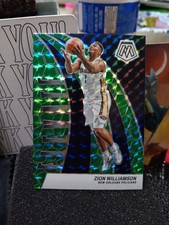 2023-24 Panini Mosaic Zion Williamson Elevate Green Reactive Prizm #8 Pelicans