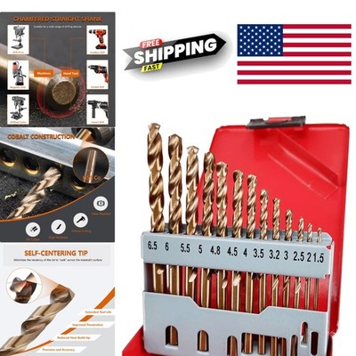 High Speed Steel Cobalt Drill Bits 135 Degree Split Tip for Precision Drilling