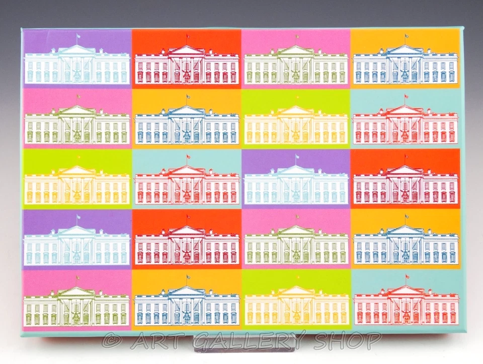 White House Historical Association POP ART FACADE TRAY 9.5"X6.5" in a Gift Box - Bild 2 von 4