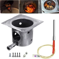 Porcelain-Enameled Fire Burn Pot and Hot Rod Ignitor Kit for Traeger / Pit Boss