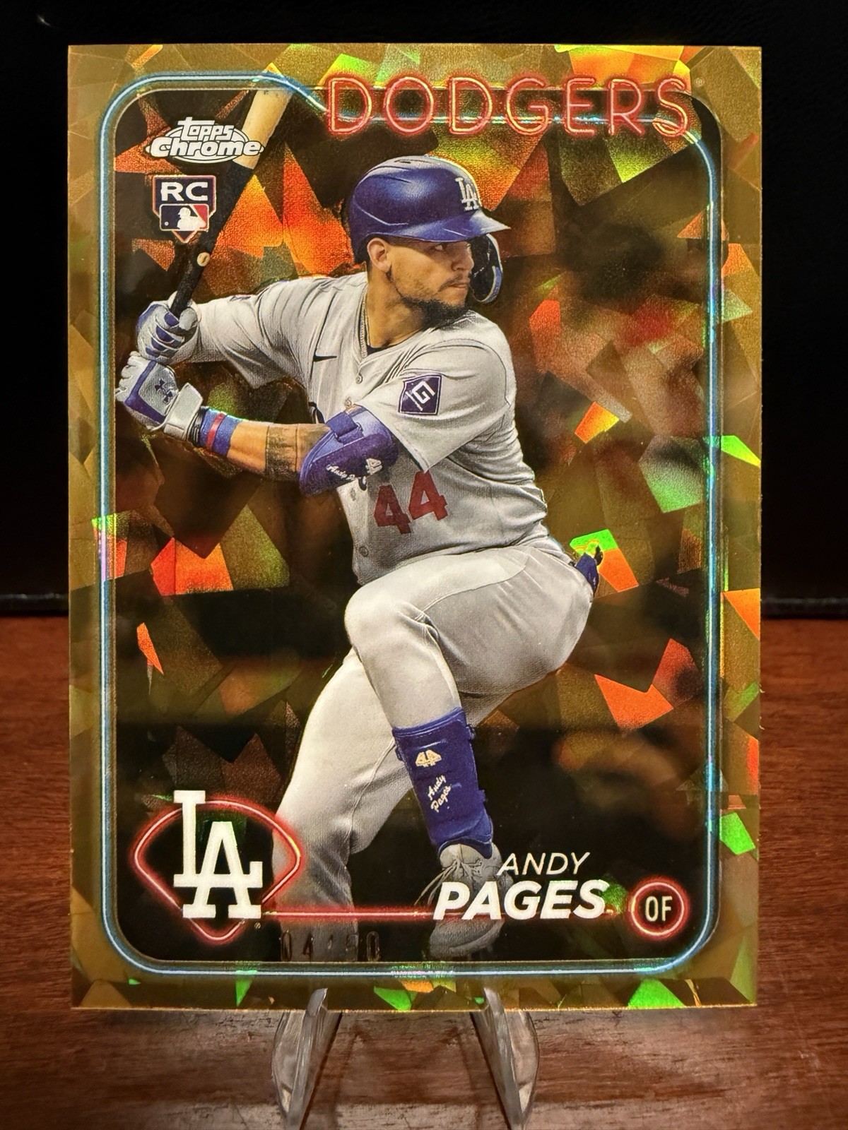 2024 Topps Chrome Update Sapphire - Andy Pages (RC) Gold /50  #USCS221
