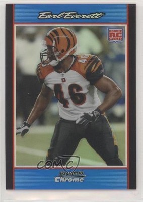 2007 Bowman Chrome Blue Refractor 67/150 Earl Everett #BC34 Rookie RC 4ns