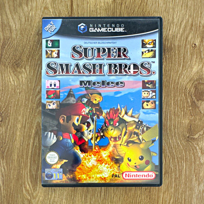 Nintendo Super Smash Bros. Melee PAL (GameCube) USK 12 in Originalhülle o. HB