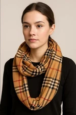 Classic Cashmere Feel Winter Stylish Infinity Scarf Multifunction Loop unisex