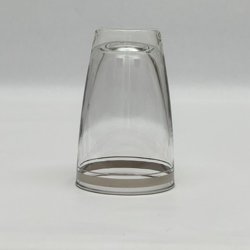 Vintage Libbey Moonmist Silver Band Rim Tumbler Glass MCM Mid Century Set Of 5 - Picture 14 of 22