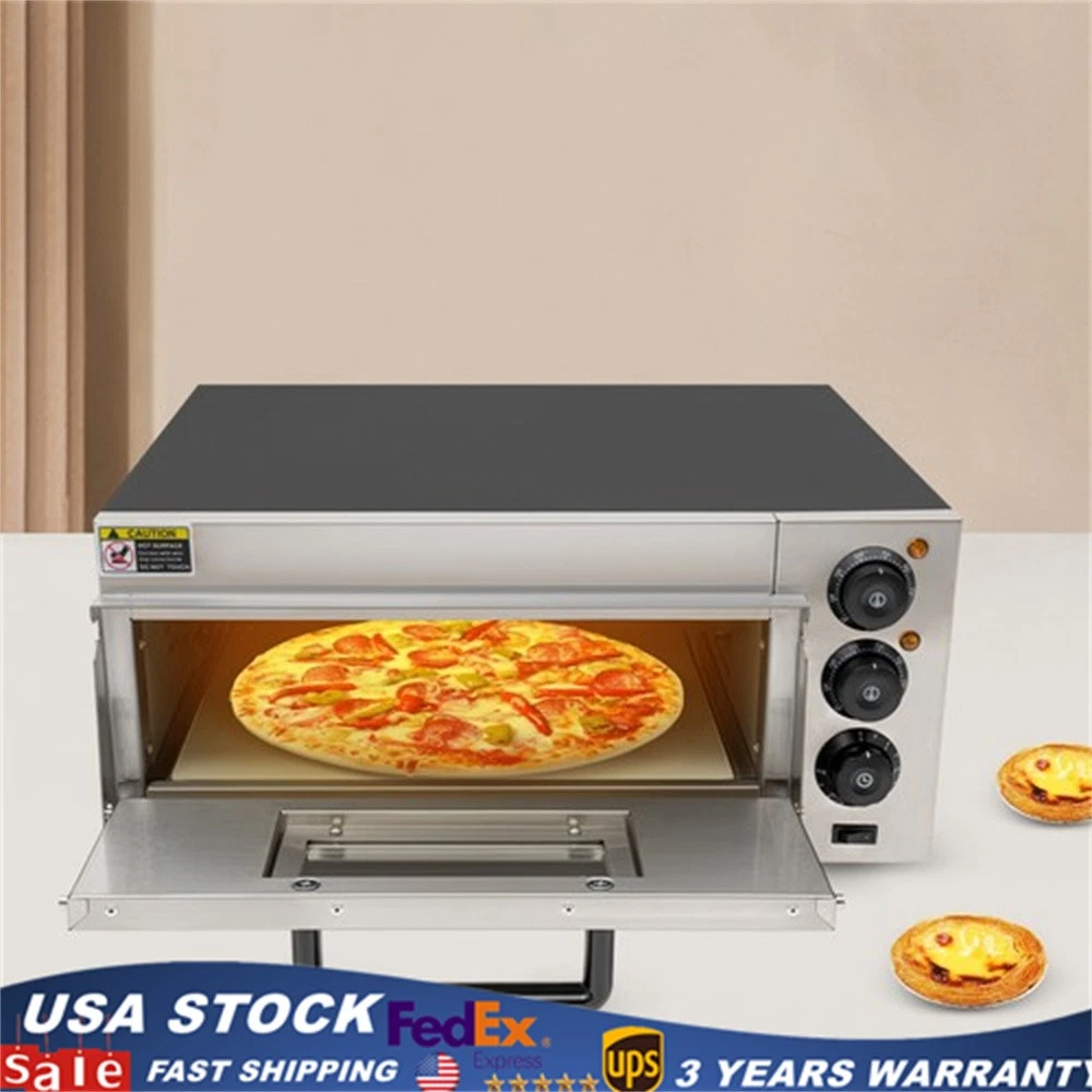 1800W Electric Pizza Oven Countertop Commercial Pizza Oven w/Pizza Stone & Timer
Opens in a new wind