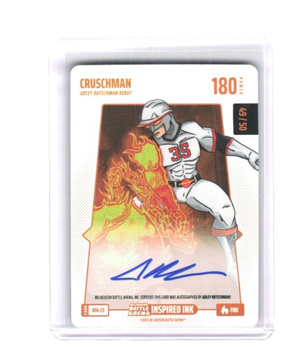 Bo Jackson Battle Arena - Cruschman - Inspired Ink Battlefoil - Fire-#BFA-23