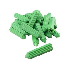 500pcs 1/4" Plastic Screw Anchors Green Wall Plugs Heavy Duty Expansion