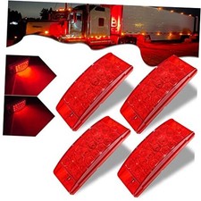 6'' Rectangle Marker Lights LED Side Tail Clearance Pickup Trailer Lights Red