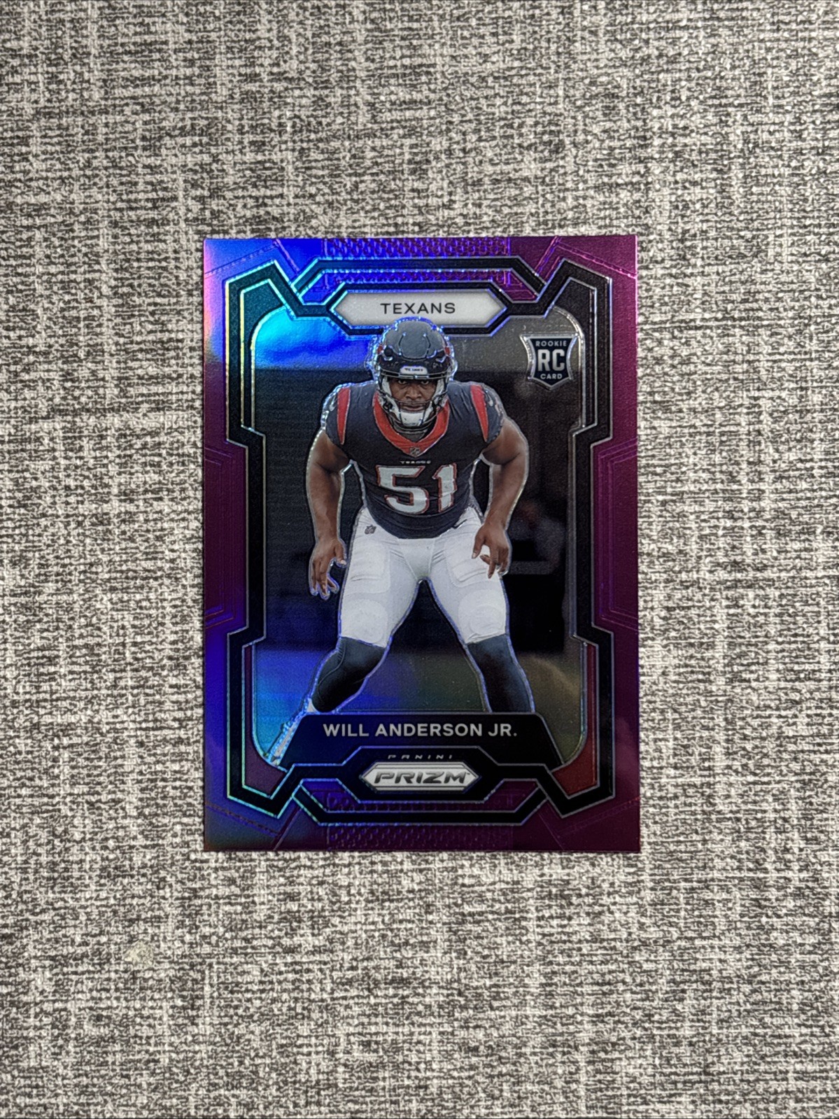 2023 Panini Prizm Will Anderson Jr. Rookie RC Purple /125 Texans #342