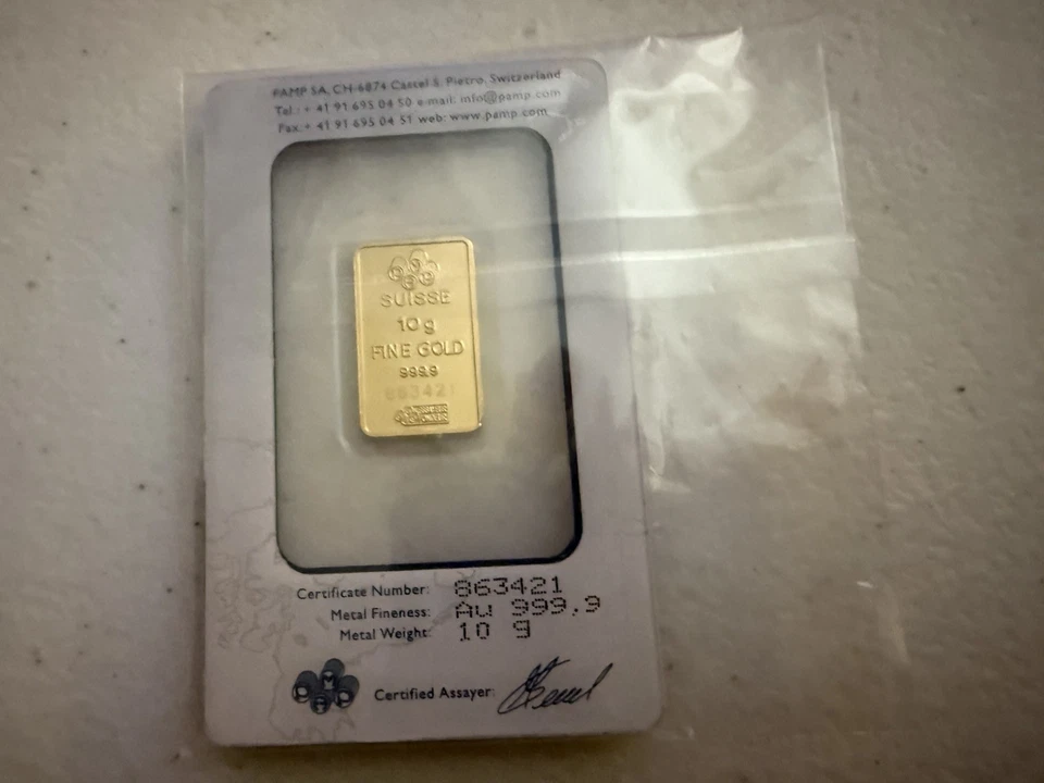 10 Gram PAMP Suisse Lady Fortuna 999,9 Fine Gold Bar Sealed in Assay Card - Image 4 of 4