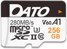 Tarjeta Micro SD 256GB UHSII A1 C10 U3 V60 4K Alta Velocidad para Movil y Camara