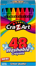 Washable Classic Crayons, Assorted Colors, Pack Of 48 Crayons