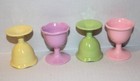 FOUR Pastel MELAMINE Boiled EGG CUPS HOLDER Tulip shaped HOME Easter collection  — photo 4