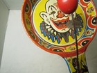 Vintage  US Metal Toy Mfg. Co. Pan Clapper Clown Noise Maker RUSTY,   USED — photo 5