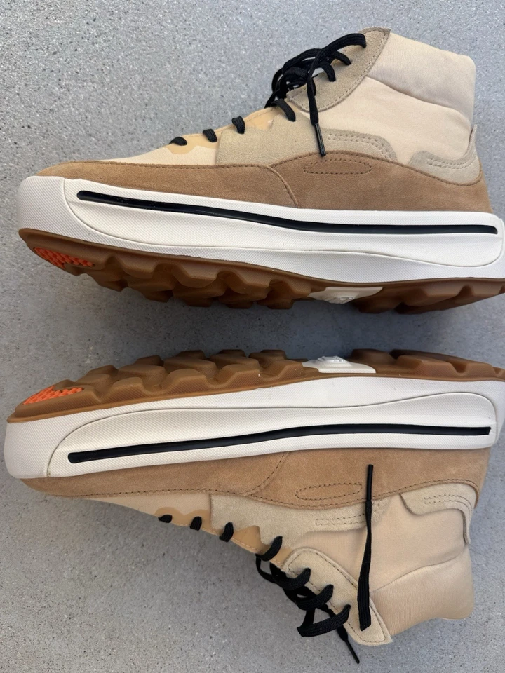 Sorel Mujer Zapatos Talla 11 ONA 503 Tenis Medio Cerámica Tiza Botas Gamuza Foto 2 de 4