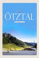 Holzschild 18X12 Cm ÖTztal ÖSterreich Wald Bildmotiv Reisemotiv Abenteuer Reisen
