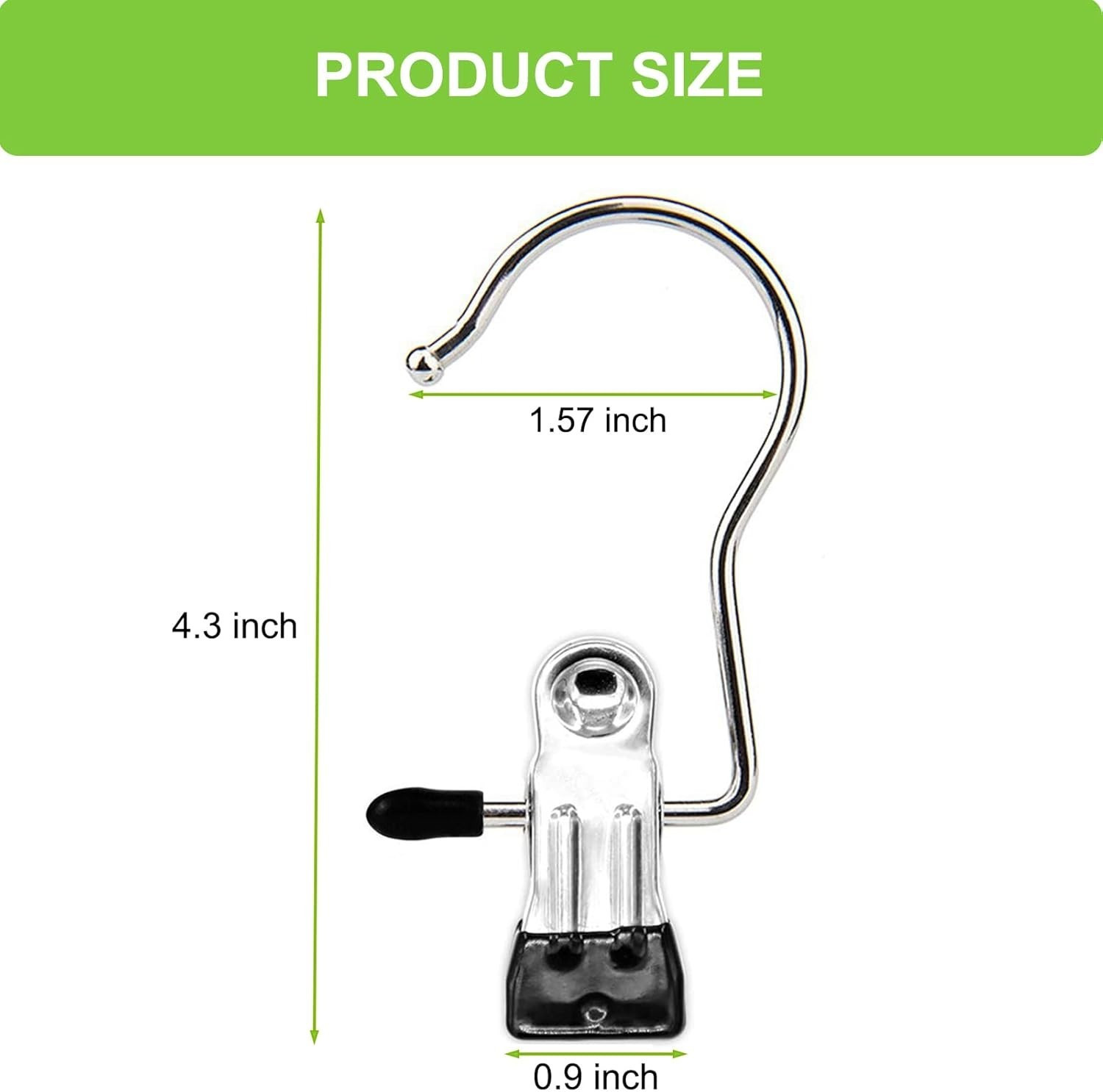 30 Pack Boot Hangers Laundry Hanging Clips Hooks Clothes Pins for Boots Pants