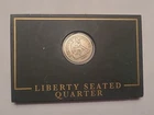 1859 seated liberty quarter In Frame