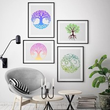 16Pcs 6 x 6 Inch Tree of Life Stencil, Reusable Stencils for Painting on Wood...