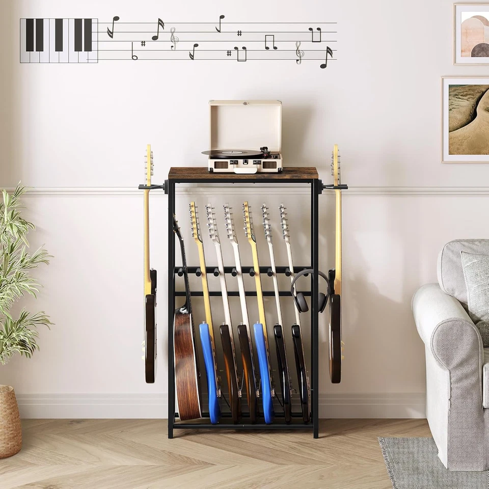 Soporte de Guitarra, Soporte de Guitarra para Soporte Acústico, Guitarra Eléctrica, Bajo, Múltiples G Foto 2 de 4