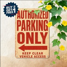 Left Arrow Parking Notice Board Metal Tin Sign Decor 8x12