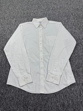Brooks Brothers Shirt Men 16 36/37 Regent White Twill Long Sleeve Button Up Vtg