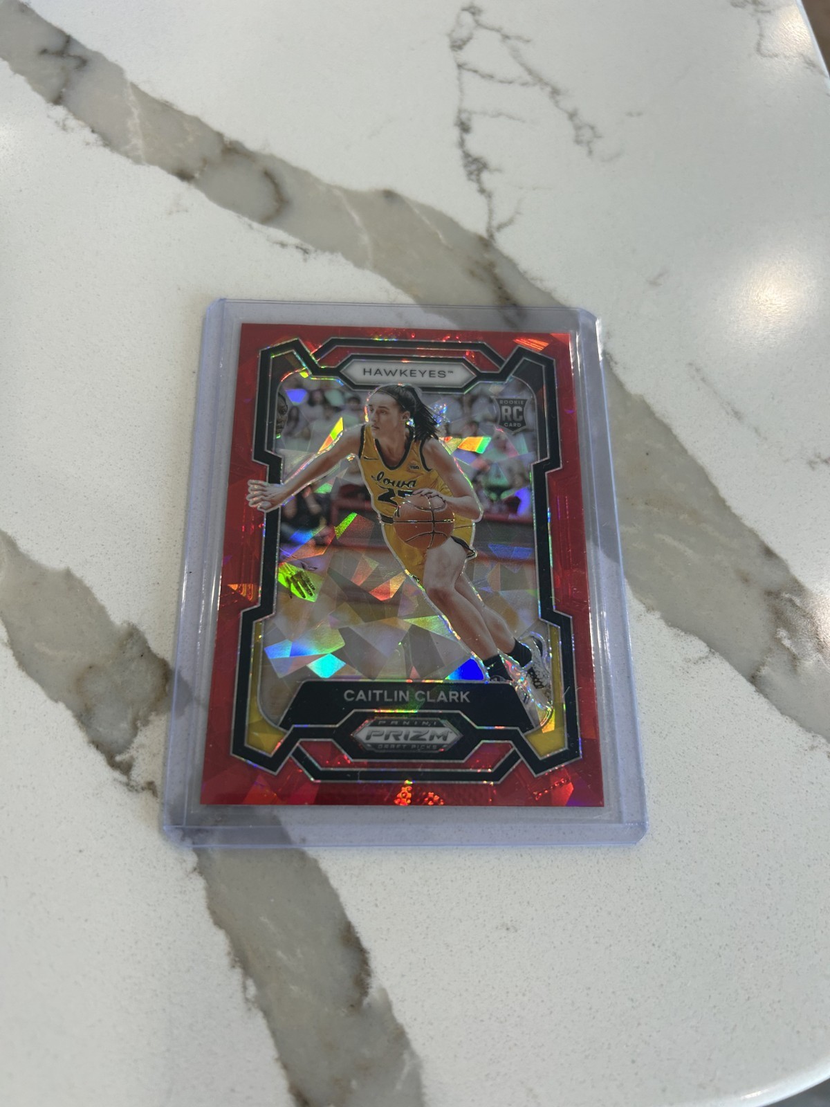 2024-25 Panini Prizm Draft Picks - Caitlin Clark #57 Red Ice Prizm (RC)