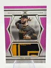 2025 Topps Definitive Collection - Jumbo Patch Relic Paul Skenes 13/15 Pink