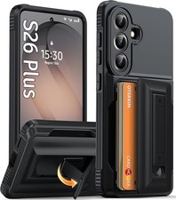 Samsung Galaxy S26 Plus Wallet Case with 4-5 Card Holder, Kickstand RFID Block