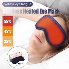 Electric Heated Eye Mask Pad, Warm Compress for Puffy Eyes and Dry Eye Relax Eye