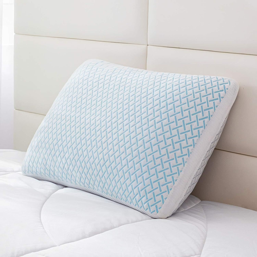 Cooling King Size Shredded Memory Foam Soft Pillow in White, 1 Pack