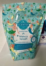 Scentsy Soak Make a Splash Bath Salts 2 lb Pink Epsom Salt Dewy Melon Scent