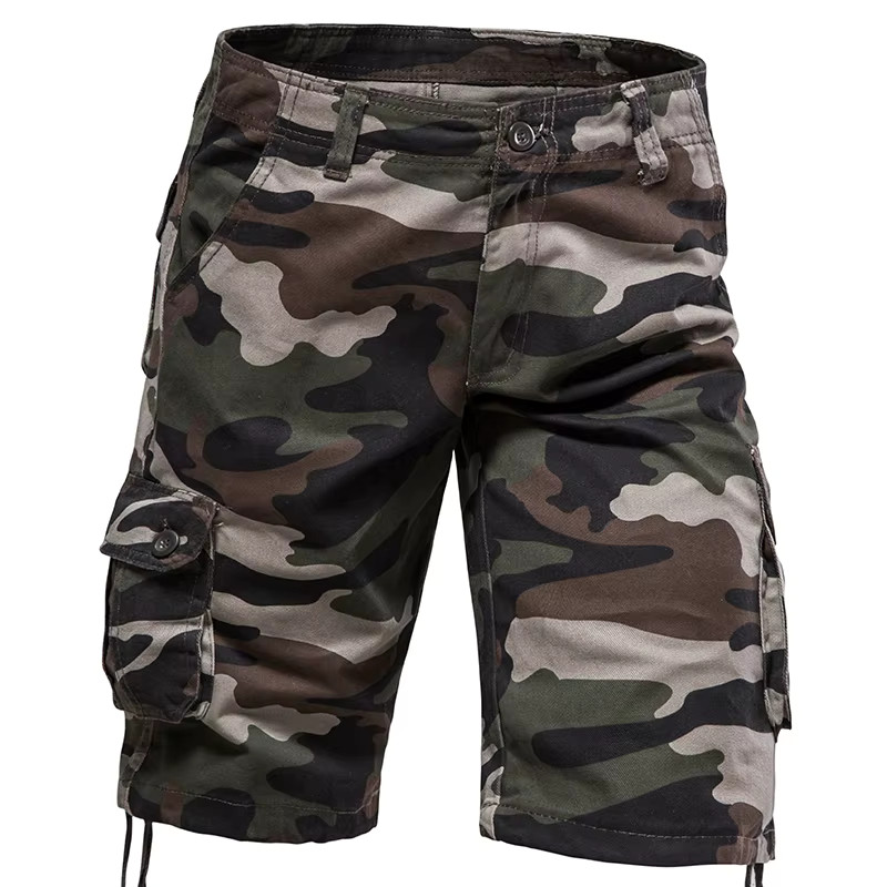Mens Camo Shorts Loose  Cotton Comfortable Shorts