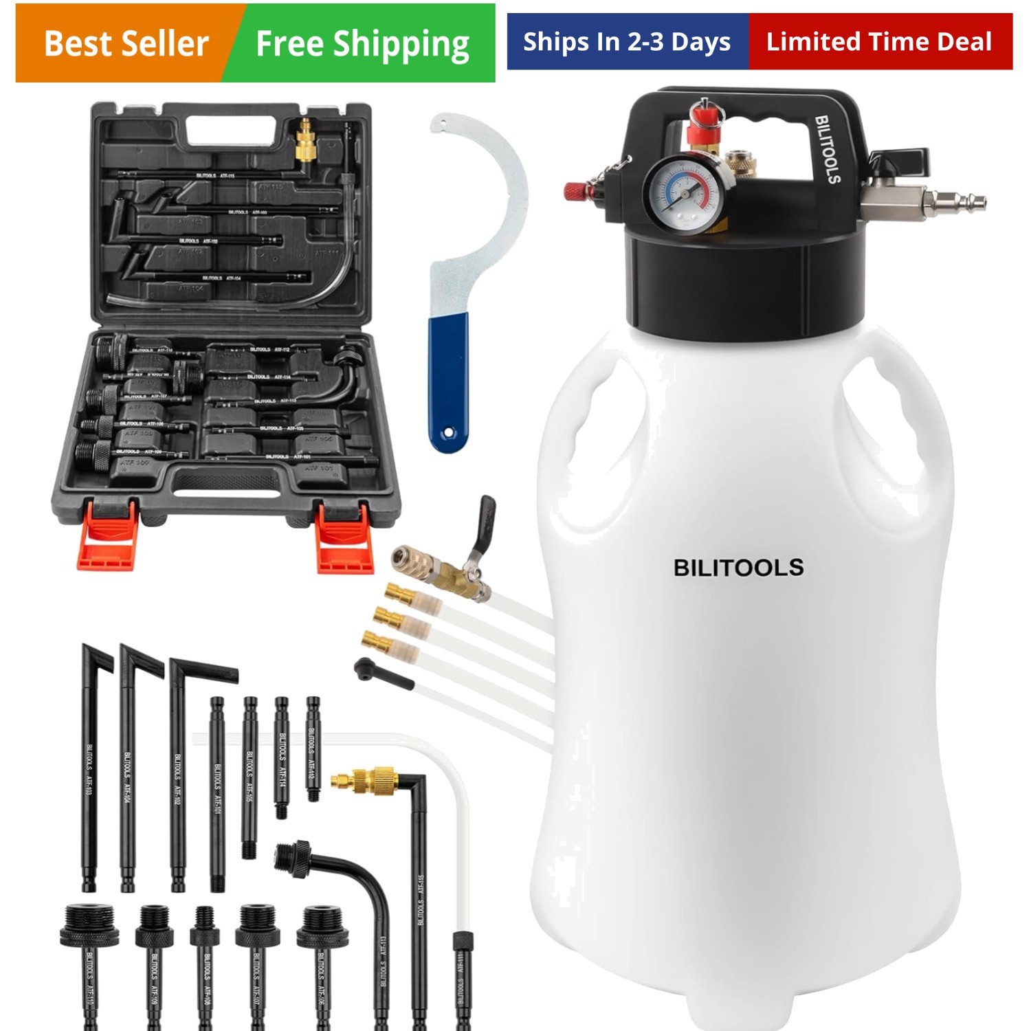Transmission Fluid Transfer Pump Air Operated, 8L 2.1 Gallon