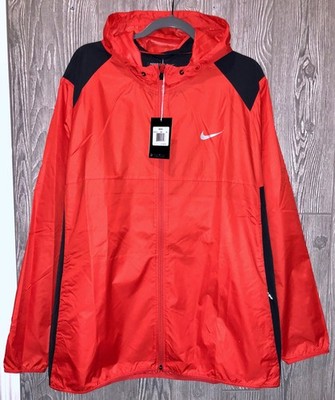 NIKE GOLF Printed Packable Full Zip Light Crimson Red Jacket NEW Mens Sz M L 2XL