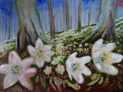 Gemälde, Öl auf Leinwand, Blumen, Malerfürst von Rügen, Sven Janotta - Bild 1 von 2