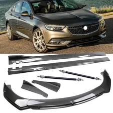 For Buick Regal Carbon Fiber Front Bumper Lip Chin Spoiler Splitters Body Kits