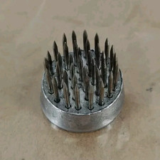 NEW Small Round Metal Needle Spike Flower Frog 1" X 1" CRAFTING FLOWER DECOR