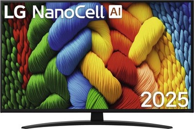 LG NanoCell smartTV 43NANO81A6A 43 zoll Fernseher 4K AI Upscaling EEK G B Ware