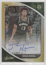 2020 Panini Absolute Memorabilia Rookie Variations Level 1 Jordan Nwora Auto 5e4