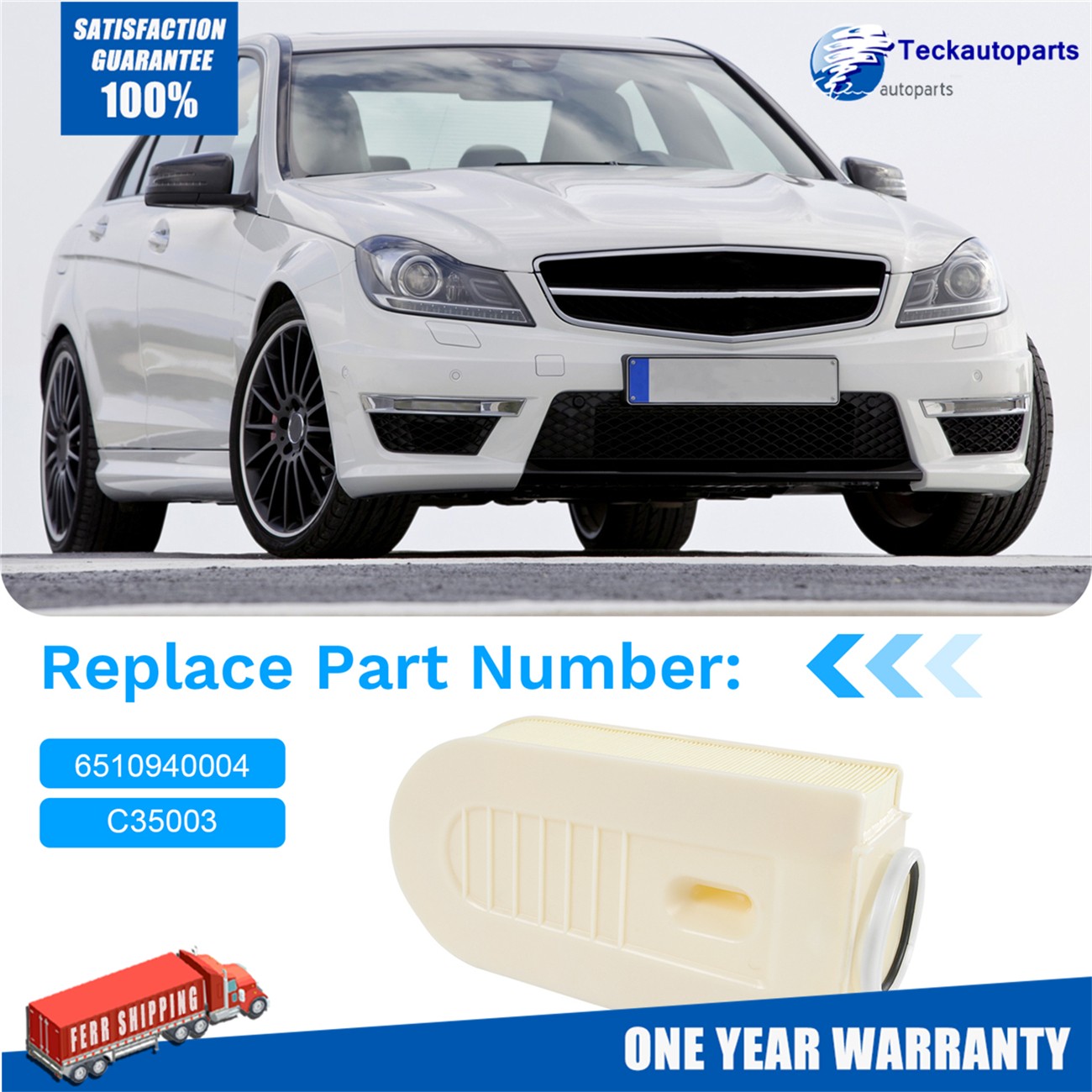 Air Filter For Mercedes-Benz C204 S204 W204 C218 X218 A207 C207 S212 6510940004