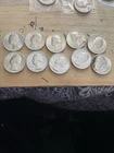 1776-1976 40% Silver Bicentennial Washington Quarters Lot of 10 Coins Circulated