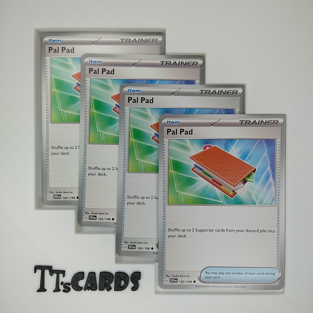 Pal Pad 182/198 x4 Playset 4x Pokemon Scarlet & Violet Base Set SVI - 4 Card Set